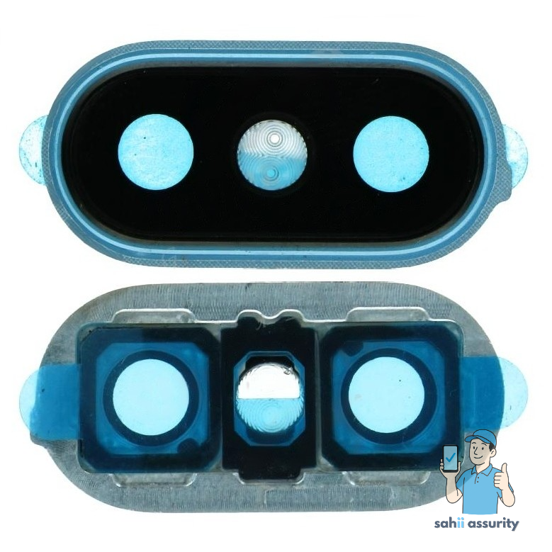 Camera Lens Glass with Frame for Xiaomi Mi A2 Blue